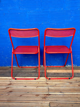 Charger l'image dans la galerie, DUO DE CHAISES PLIANTES EN MÉTAL PERFORÉ