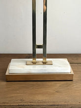 Charger l&#39;image dans la galerie, LAMPE DE TABLE LAITON ET MARBRE