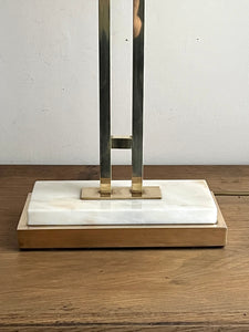 LAMPE DE TABLE LAITON ET MARBRE