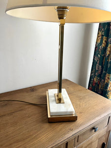 LAMPE DE TABLE LAITON ET MARBRE