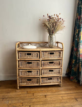 Charger l'image dans la galerie, COMMODE EN ROTIN