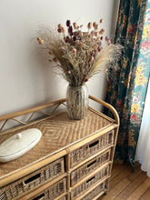 Charger l'image dans la galerie, COMMODE EN ROTIN
