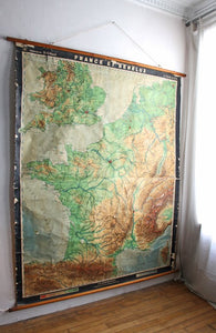 ANCIENNE CARTE "FRANCE BENELUX"