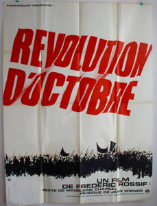 AFFICHE "LA REVOLUTION D'OCTOBRE" (grand format)