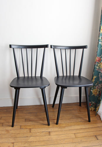 PAIRE DE CHAISES VINTAGE TYPE SCANDINAVE