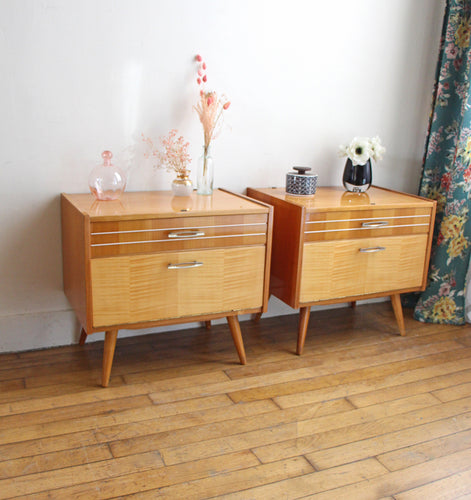 PAIRE DE CHEVETS VINTAGE